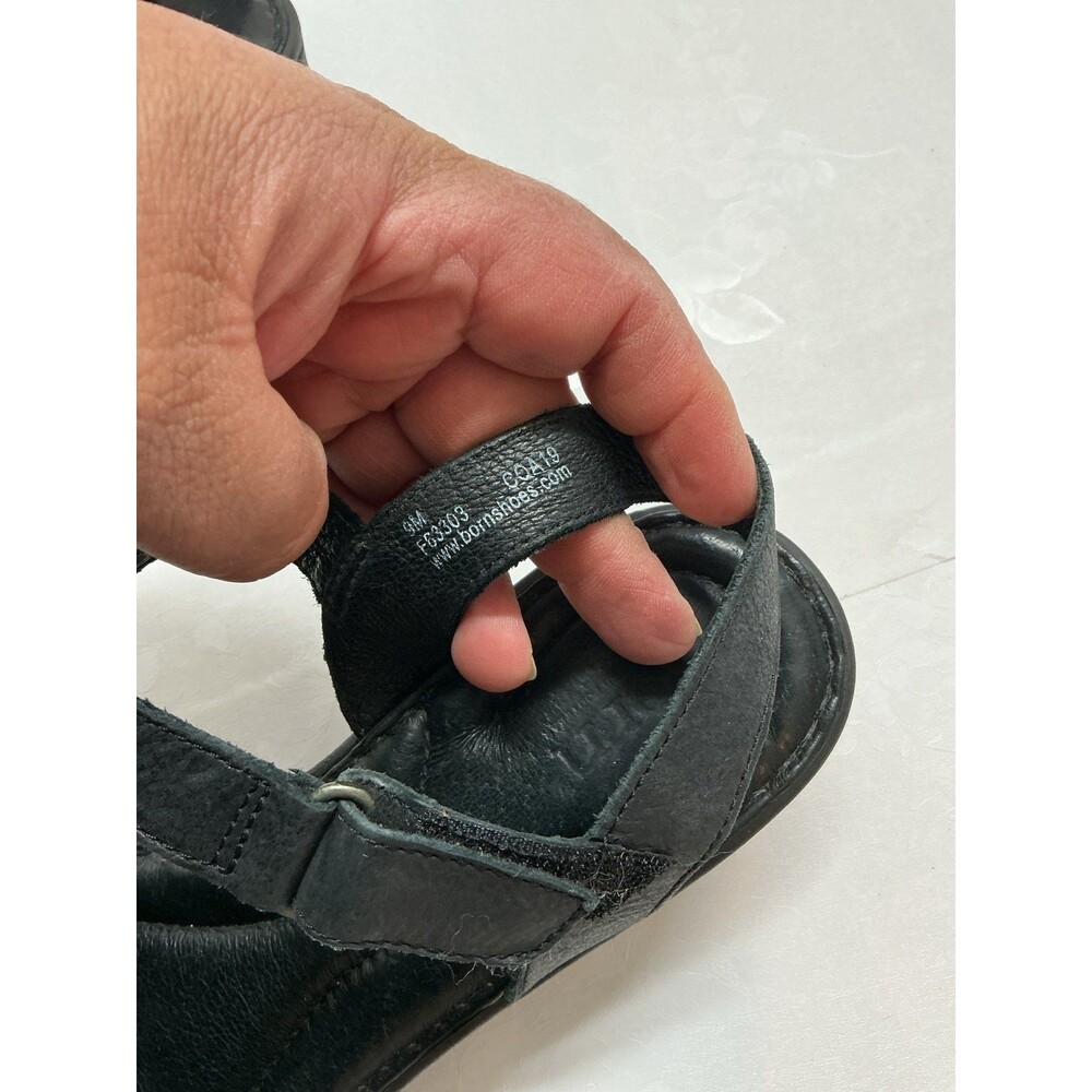 Born Black Wedge Sandals - Picture 6 of 9